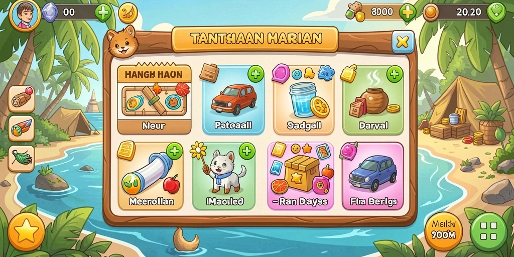Sistem level yang menantang dan beragam.