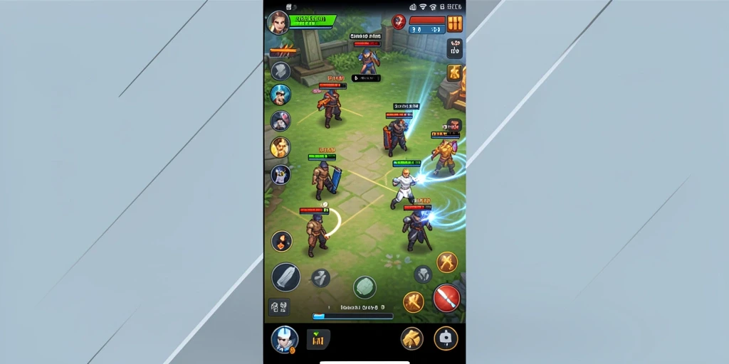 Screenshot interaksi antar pemain di dalam game.